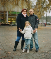 Nicole & Marcel mit Tochter, Königs Wusterhausen